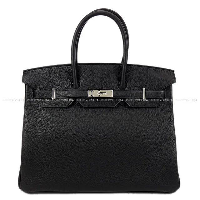 HERMES Handbag Birkin35 Noir (Black) Veau Togo Silver HW Stamp W[BRAND NEW][Authentic]