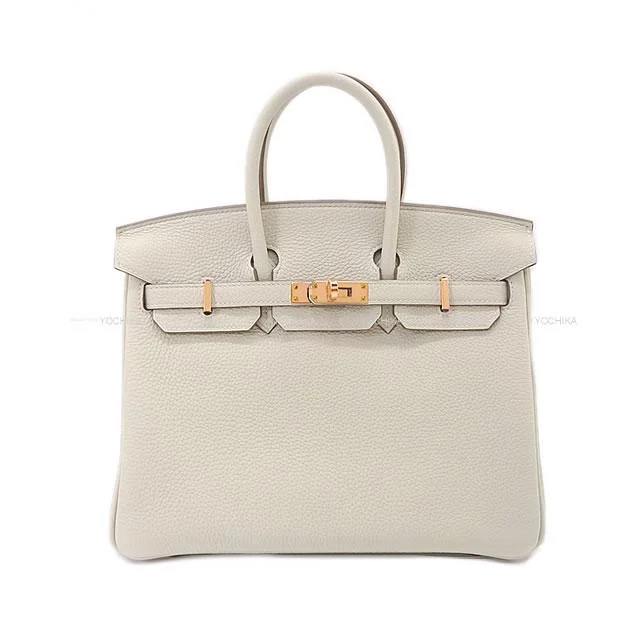 HERMES Handbag Birkin25 Craie Veau Togo Rose Gold HW Stamp U[BRAND NEW][Authentic]