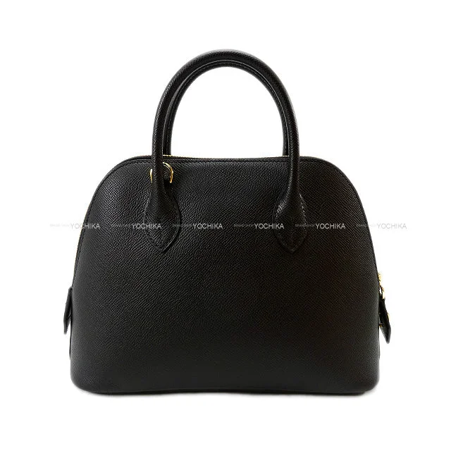 HERMES Shoulder bag Bolide1923 25 Noir (Black) Veau Epsom Gold HW Stamp U[EXCELLENT][Authentic]