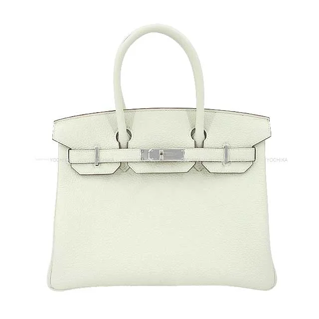 HERMES Handbag Birkin30 Mushroom Veau Togo Silver HW Stamp B[BRAND NEW][Authentic]