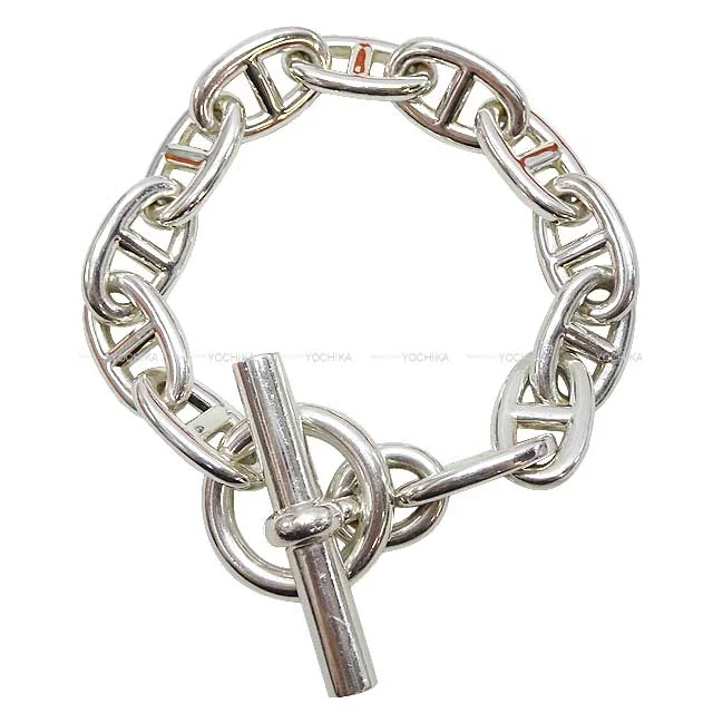 [Pre-loved] HERMES bracelet Chaine D'ancre TGM Silver Silver925[USED SA][Authentic]