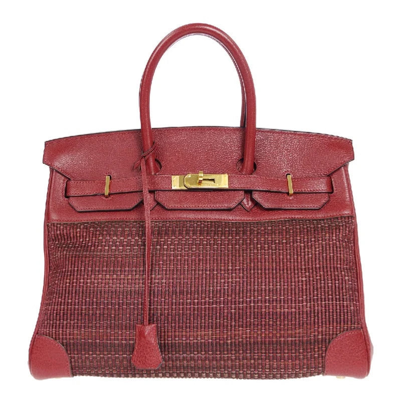 HERMES 2002 Birkin 35 Crinoline Rouge