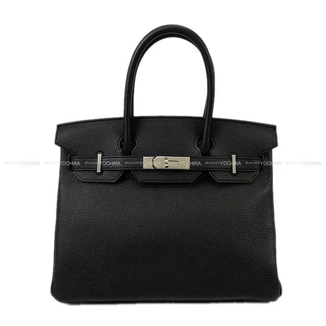 HERMES Handbag Birkin30 Noir (Black) Veau Togo Silver HW Stamp W[BRAND NEW][Authentic]