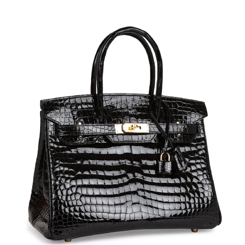 Hermes Birkin 30 Black Shiny Niloticus Crocodile Gold Hardware - Payment 1