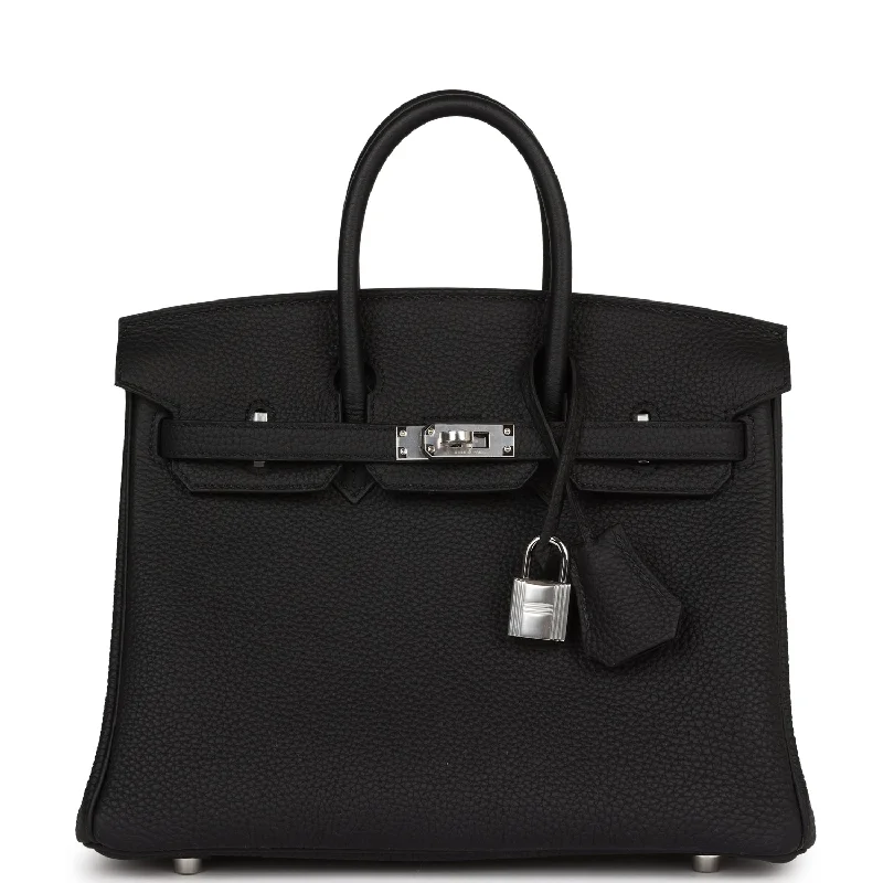 Hermes Birkin 25 Black Togo Palladium Hardware