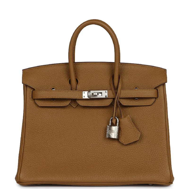 Hermes Birkin 25 Bronze D'or Verso Togo Palladium Hardware