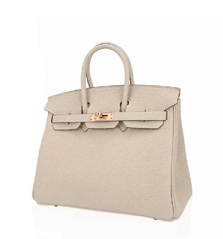 *Hermes Birkin 25 Craie Togo GHW #Z SKCB-091759