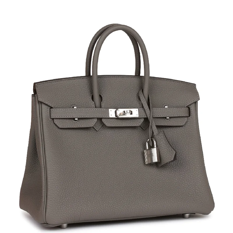 Hermes Birkin 25 Gris Meyer Togo Palladium Hardware