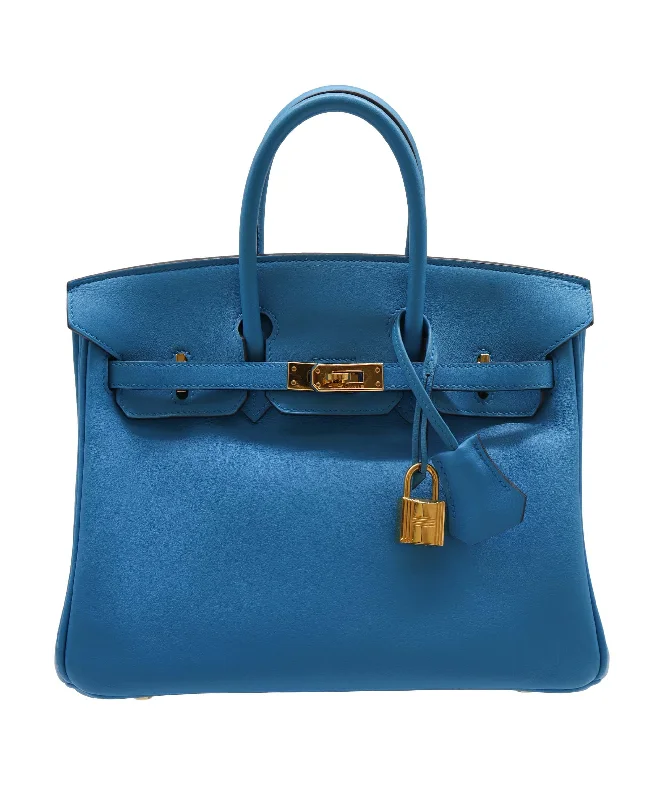 HERMES BIRKIN 25 ROSEBLUE SWIFT HAND BAG A DXBS2209