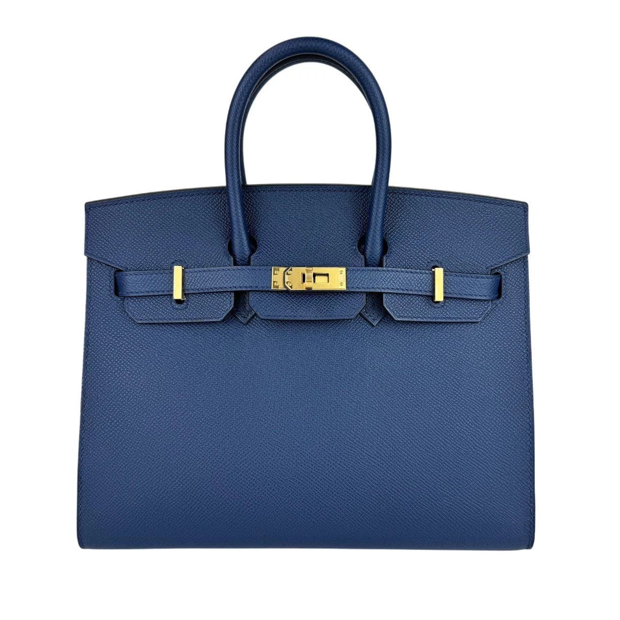 Hermes Birkin 25 Sellier Blue Sapphire Epsom GHW #B SKCB-122480