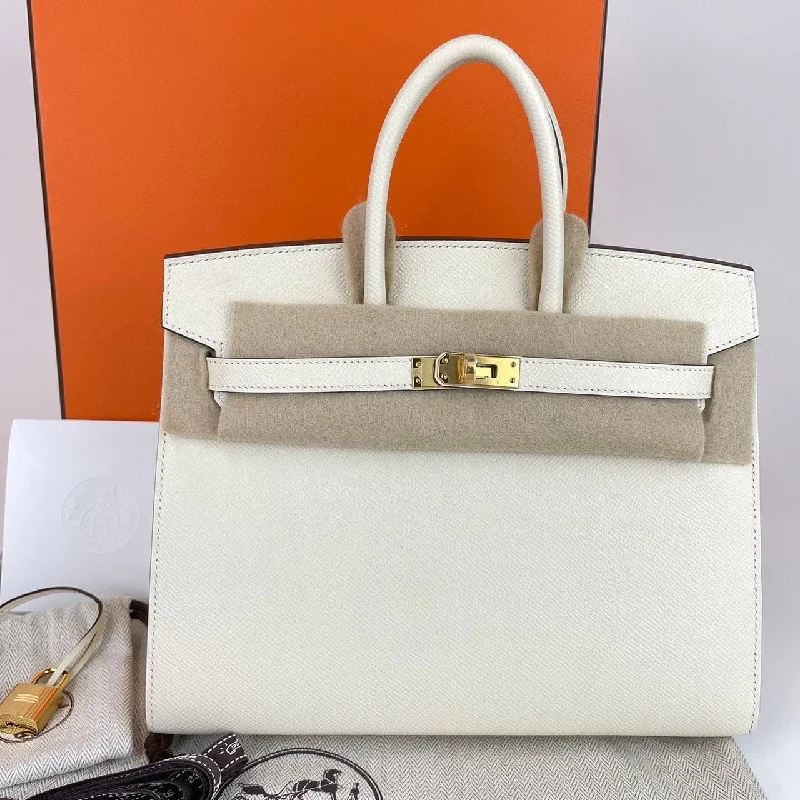 Hermes Birkin 25 Sellier Nata Epsom GHW #B SKCB-074371