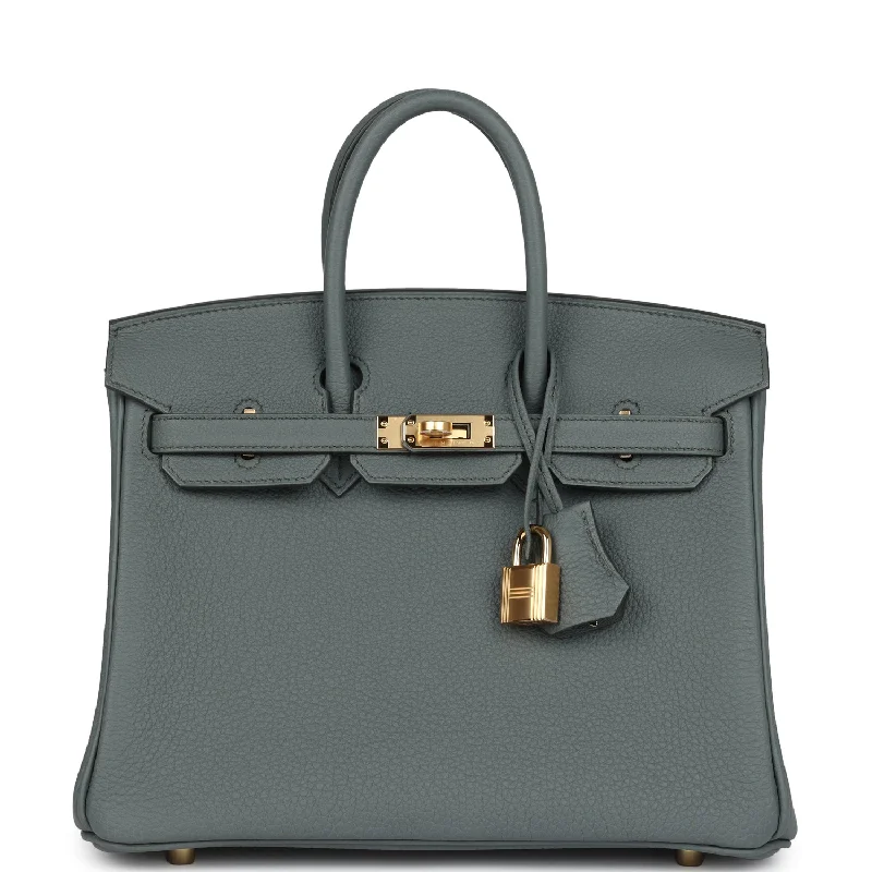 Hermes Birkin 25 Vert Amande Togo Gold Hardware