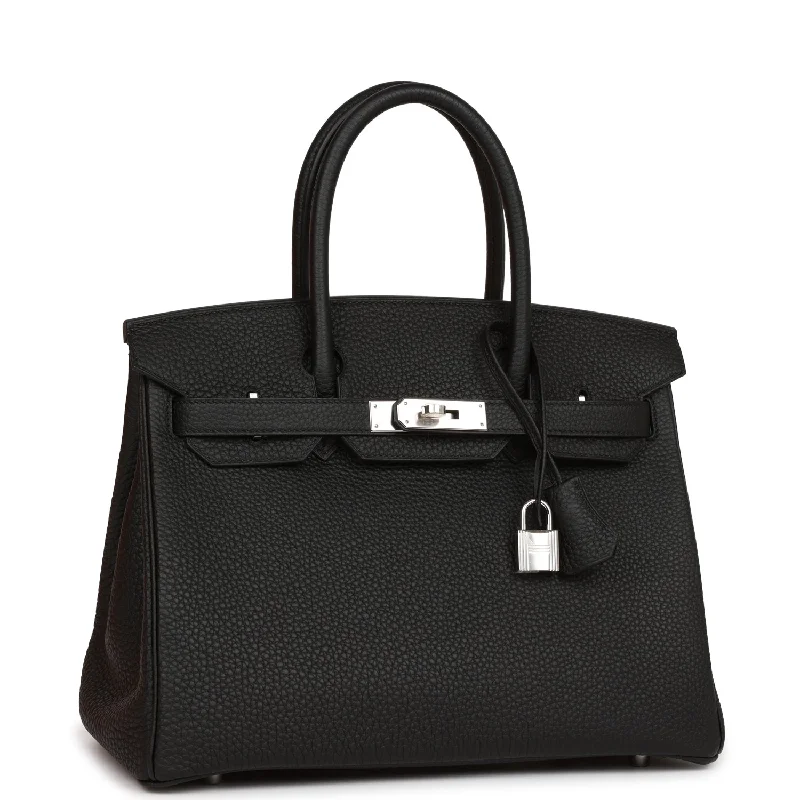 Hermes Birkin 30 Black Togo Palladium Hardware