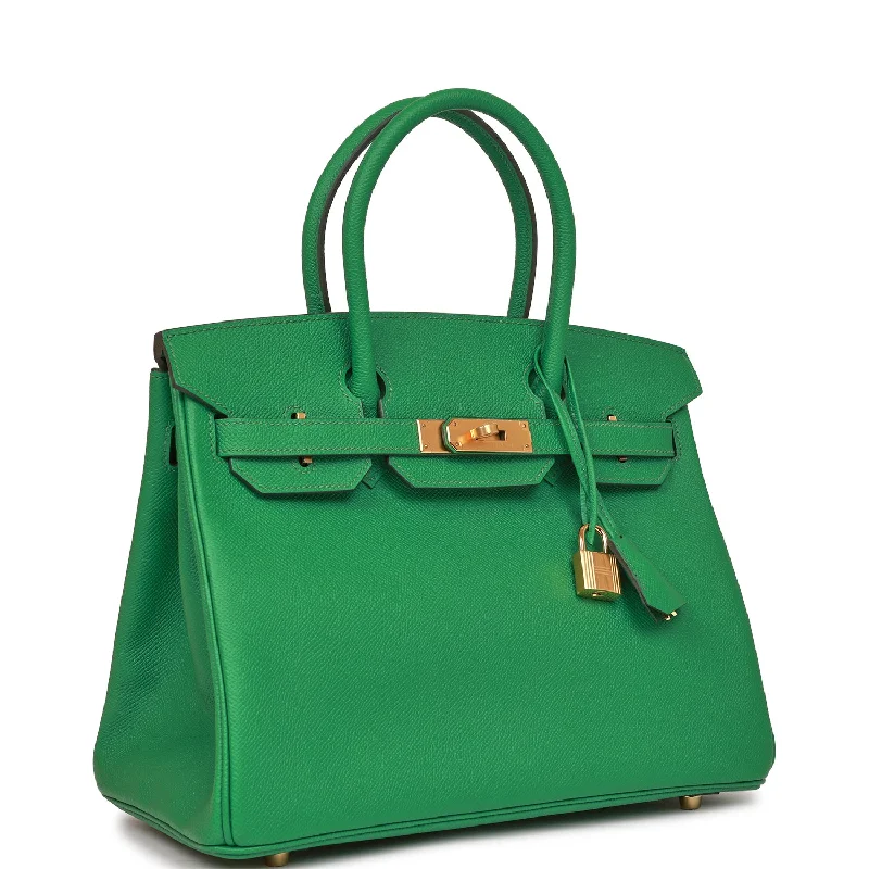 Hermes Birkin 30 Cactus Epsom Gold Hardware