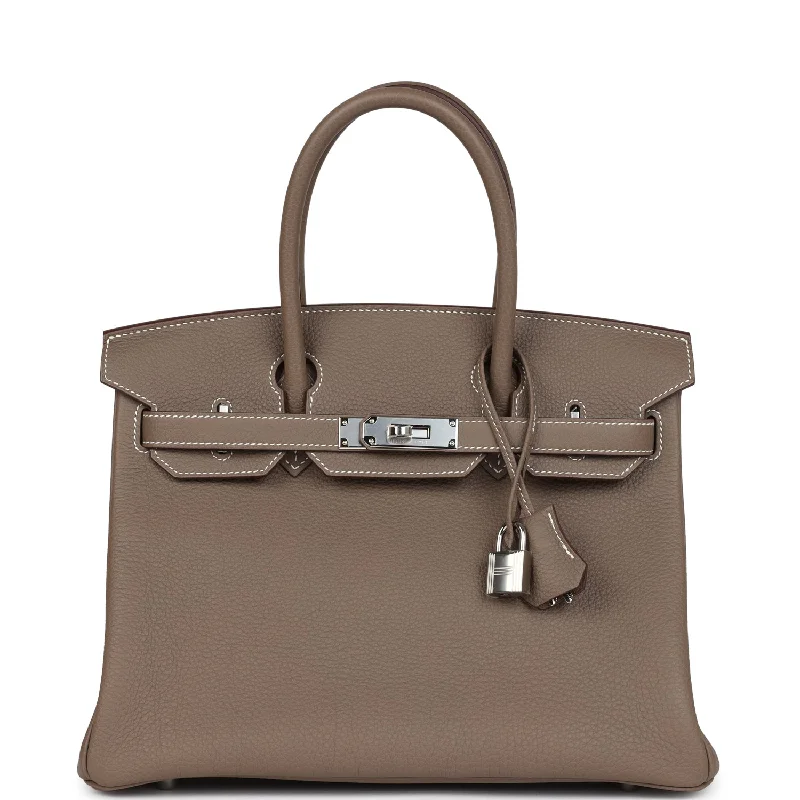 Hermes Birkin 30 Etoupe Togo Palladium Hardware