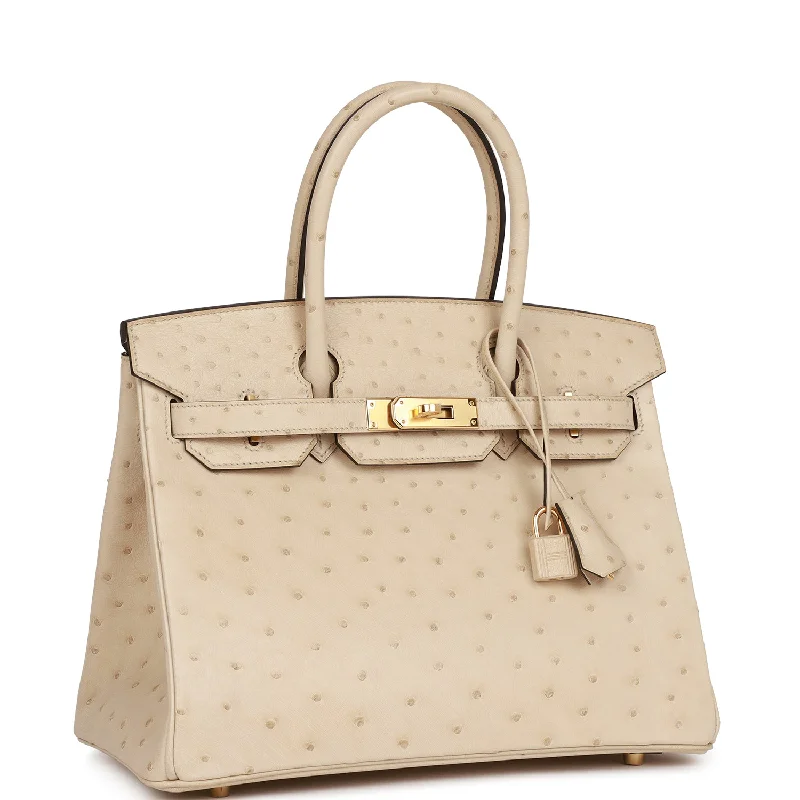 Hermes Birkin 30 Parchemin Ostrich Gold Hardware