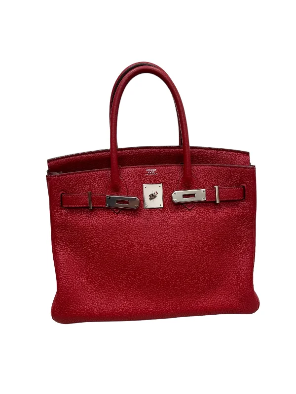 Hermès Birkin 30 Rouge Casaque Togo PHW #T SKC1708