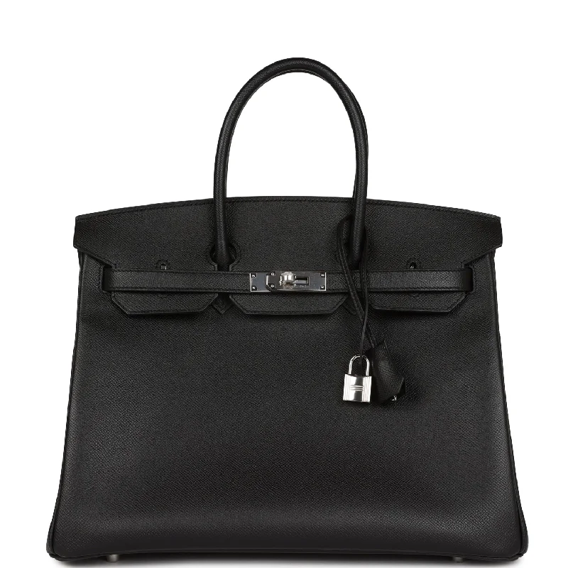 Hermes Birkin 35 Black Epsom Palladium Hardware