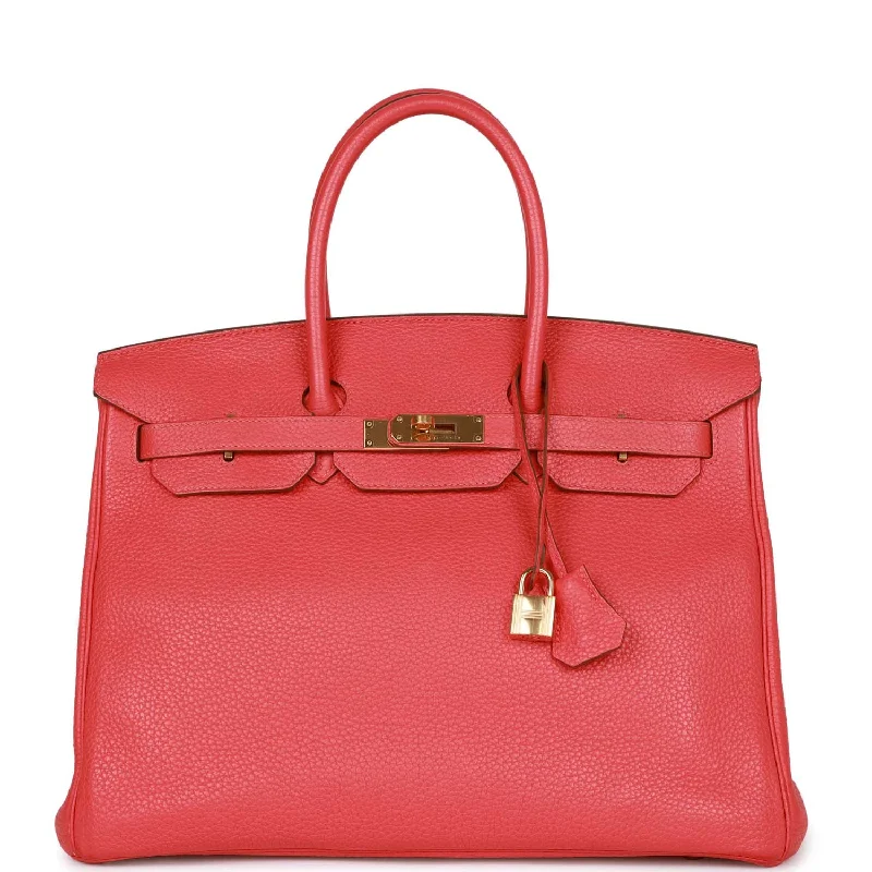 Hermes Birkin 35 Bougainvillea Clemence Gold Hardware