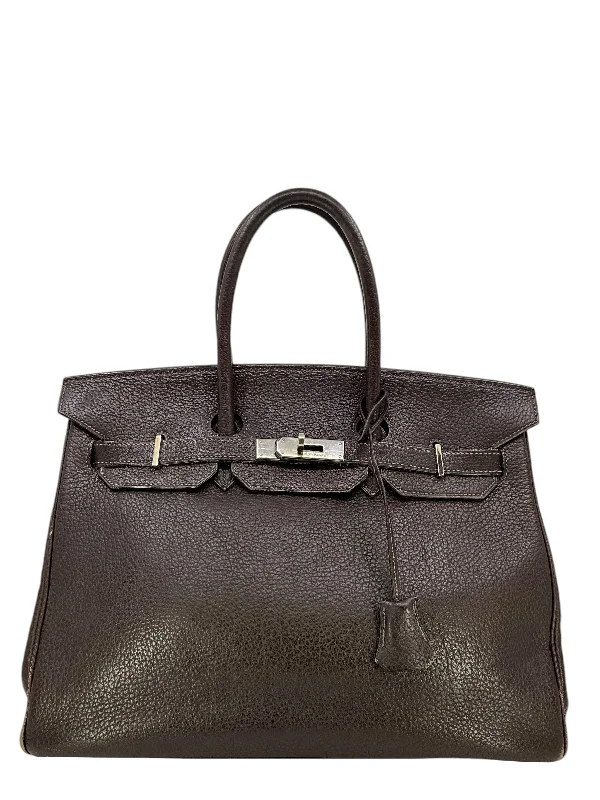 Hermes Birkin 35 Clemence Leather Bag