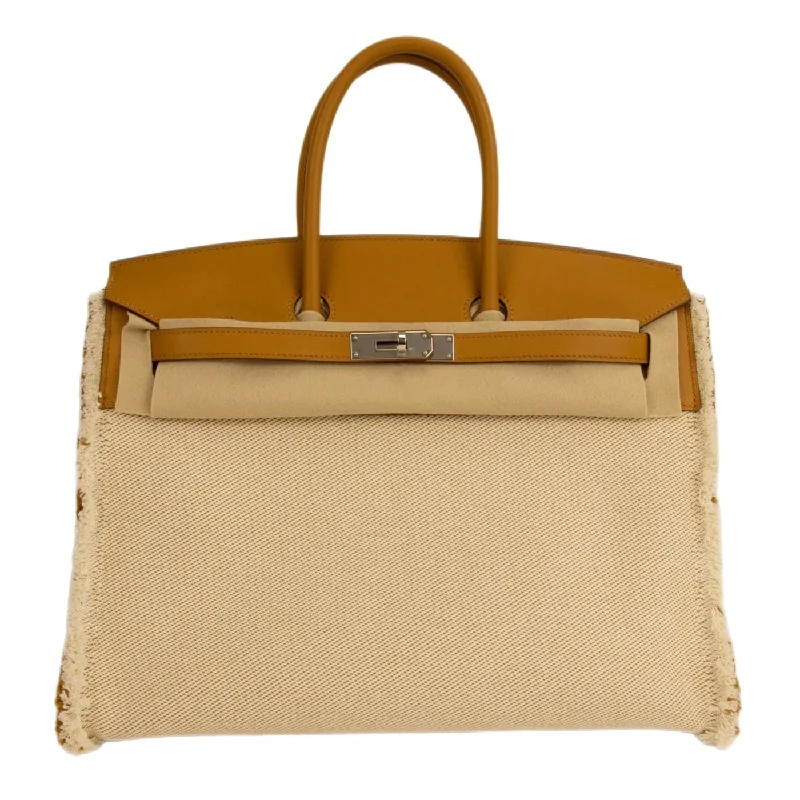 Hermes Birkin 35 "Fray Fray" Desert Sesame Palladium Hardware