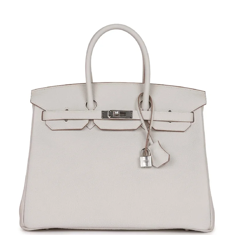 Hermes Birkin 35 Gris Pale Togo Palladium Hardware