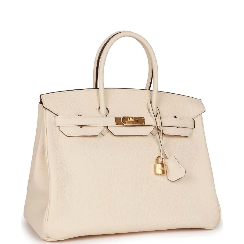 Hermes Birkin 35 Nata Clemence Gold Hardware