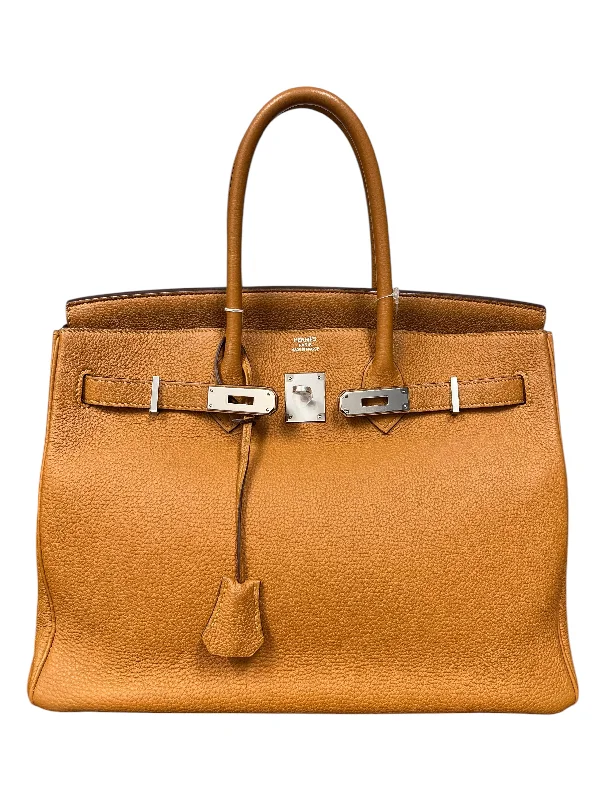 HERMES Birkin 35 Togo Natural Sable PHW T Stamp B0809DYNKT