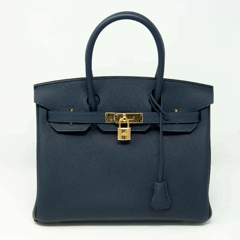 Hermes Bleu Nuit Togo Birkin 30