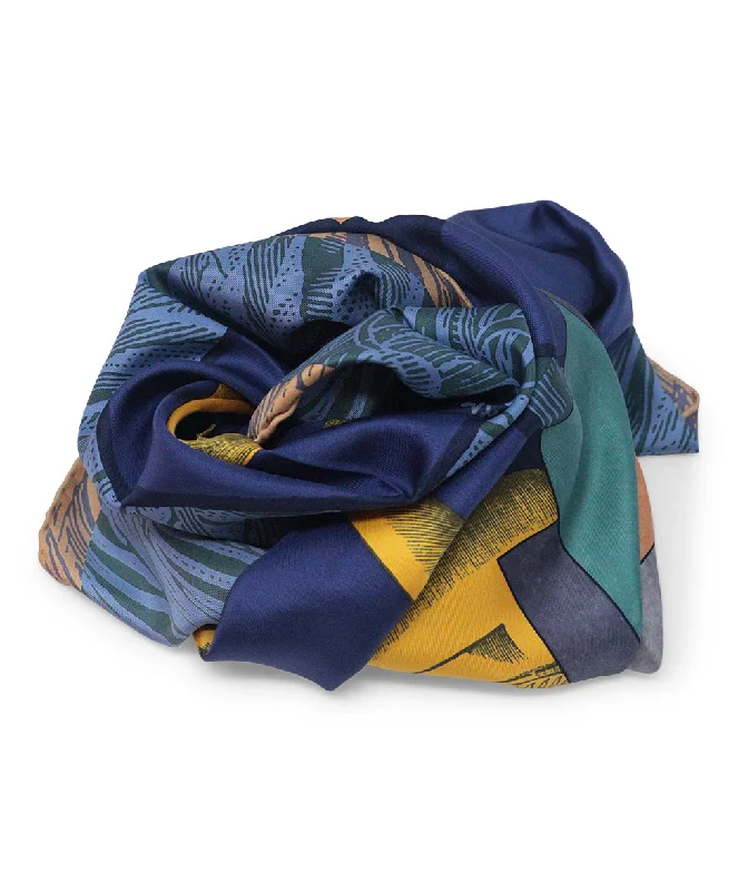 Hermes Cavalier En Formes Print Scarf