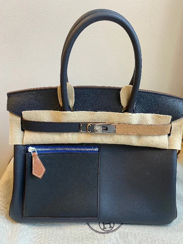 Hermes Colormatic Birkin 30 Black Swift Palladium Hardware-GE Part 1