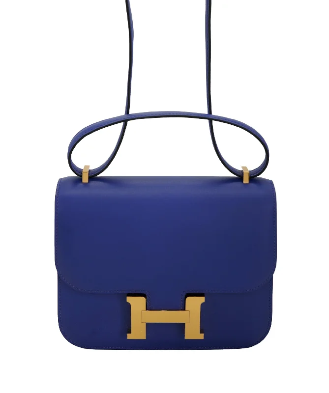 Hermès Constance 18 Blue Electric Tadelakt PHW ASC4974