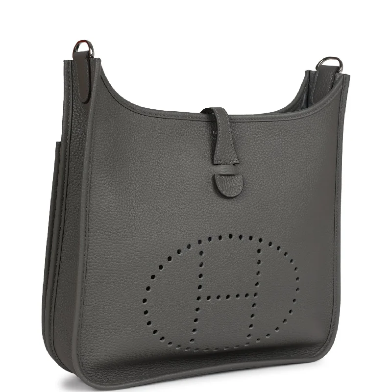 Hermes Evelyne III PM Gris Meyer Clemence Palladium Hardware