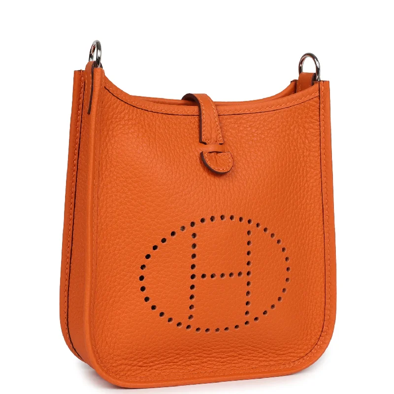 Hermes Evelyne TPM Orange Clemence Palladium Hardware