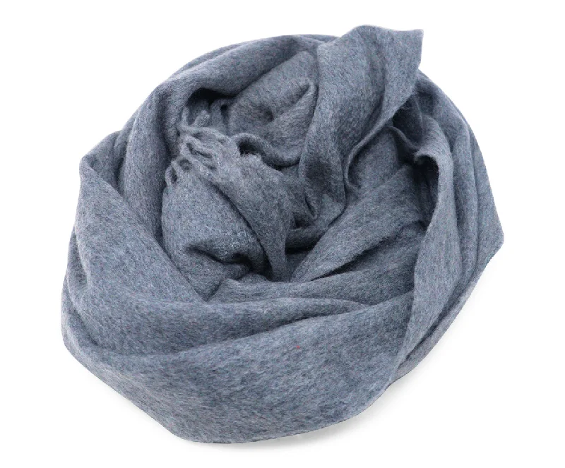 Hermes Grey Cashmere Scarf