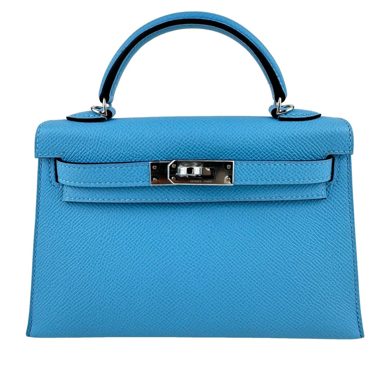 Hermes Kelly 20 Blue Celeste Epsom PHW #W SKCB-122258