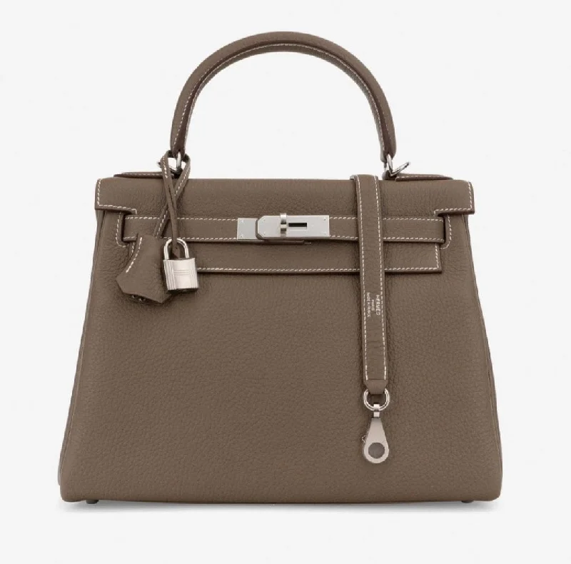 Hermès Kelly 28 Etoupe Togo PHW #B SKCB-087295