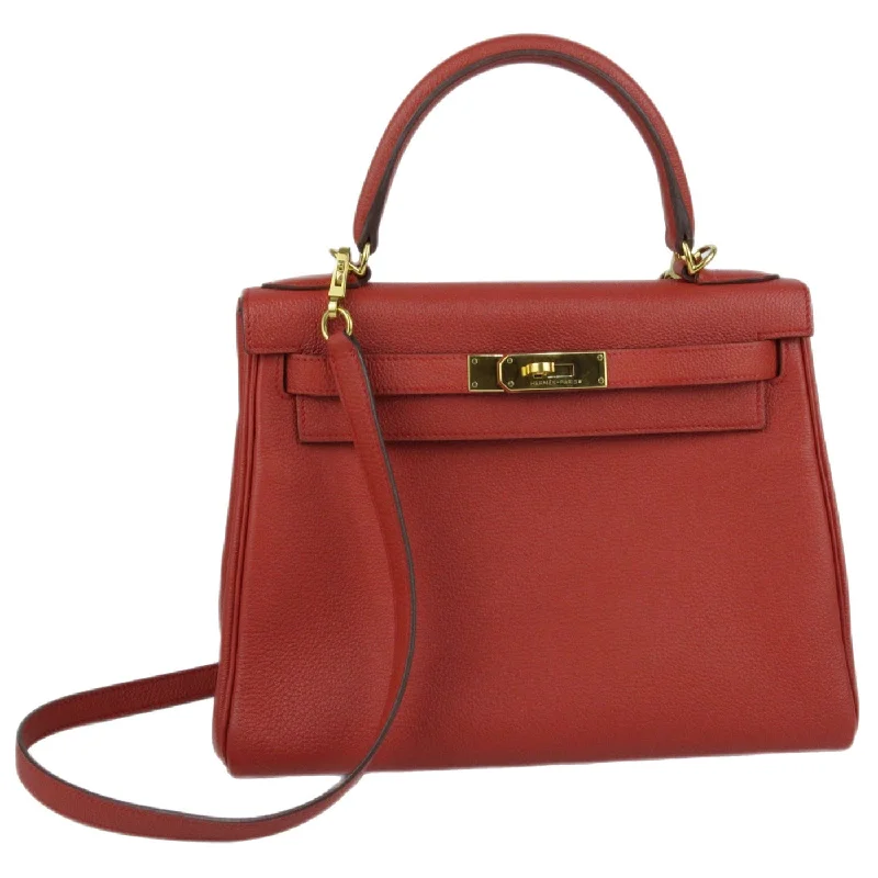 Hermes Kelly 28 Rouge Grenat Epsom Leather Gold Hardware