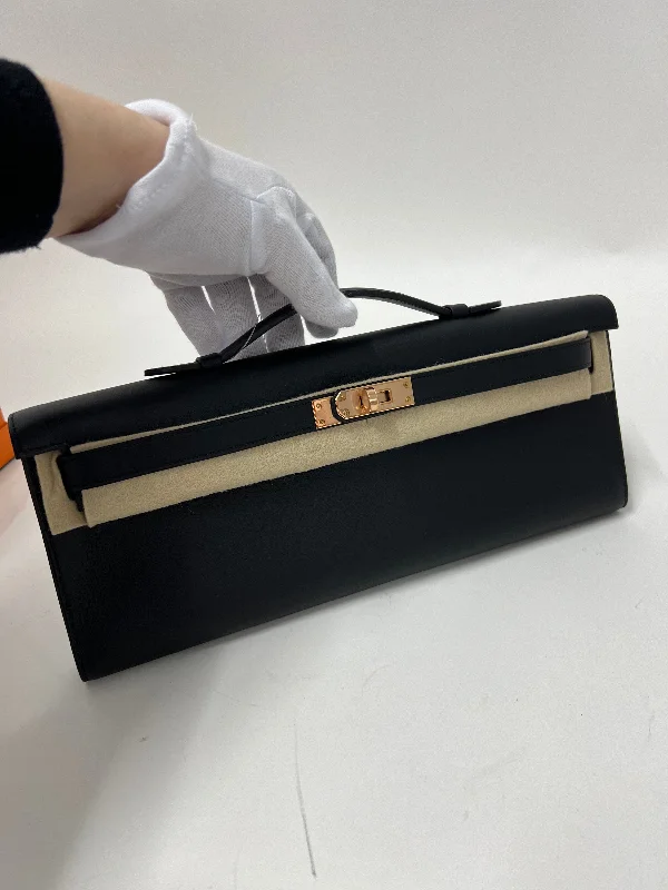 Hermès Kelly Cut Black Swift RGHW #U SKCB-081068