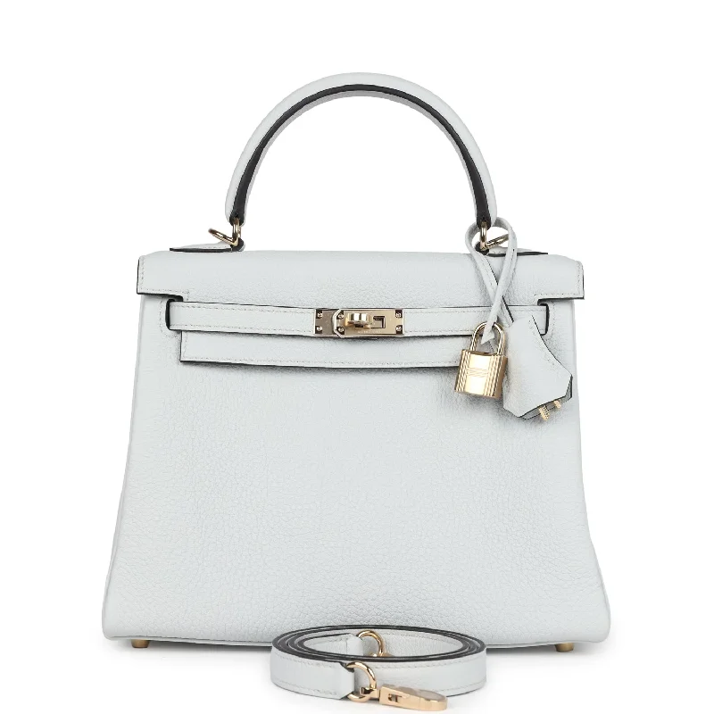 Hermes Kelly Retourne 25 Gris Platine Togo Permabrass Hardware