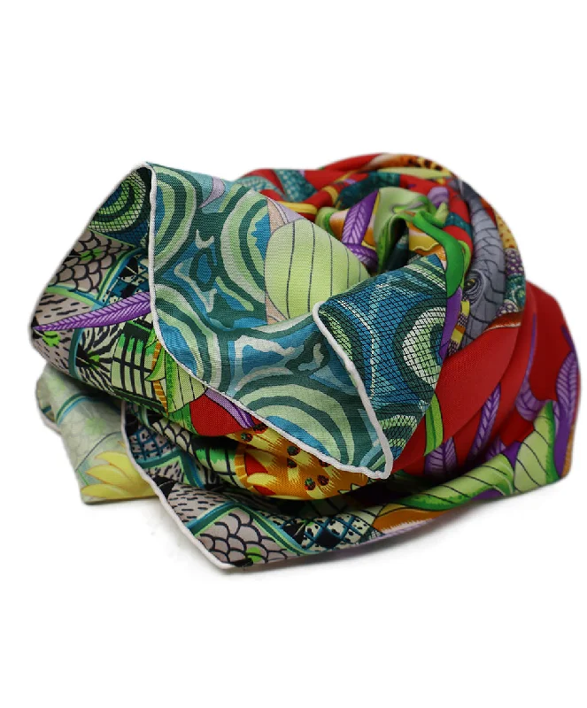 Hermes La Marche Du Zambeze Print Scarf