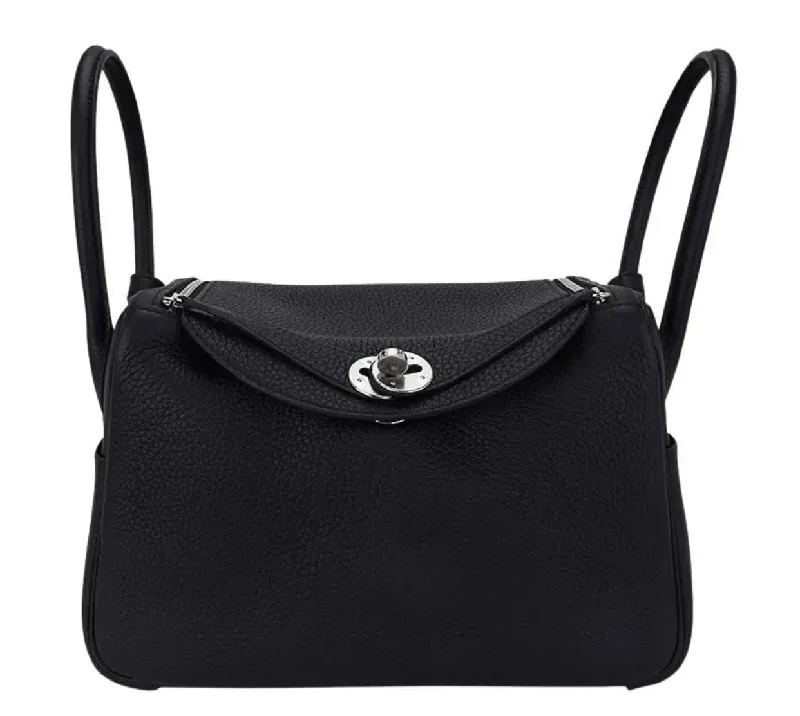 Hermes Lindy 26 Black Clemence PHW #B SKCB-062825