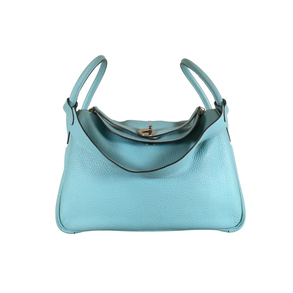 Hermes Lindy 30 Blue Atoll Clemence PHW