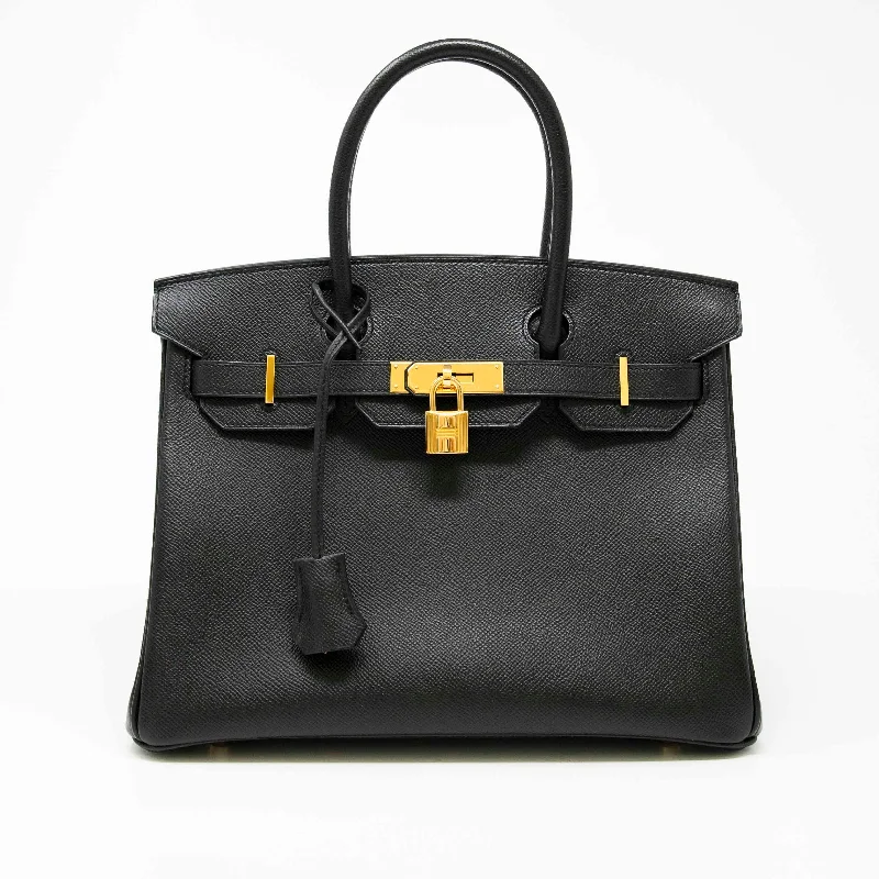 Hermes Noir Epsom Birkin 30