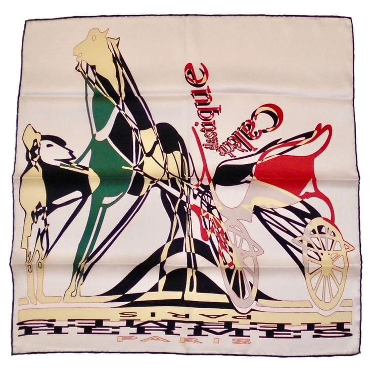 Hermes Scarf 70cm - Calache Elastique Red / Blue / Green SKC1411