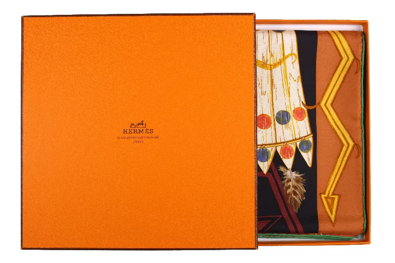 HERMÈS scarf “Cosmogonie Apache” by Antoine Tzapoff