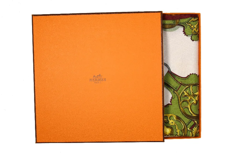 HERMÈS scarf “Cuivreries” by Françoise de La Perriere