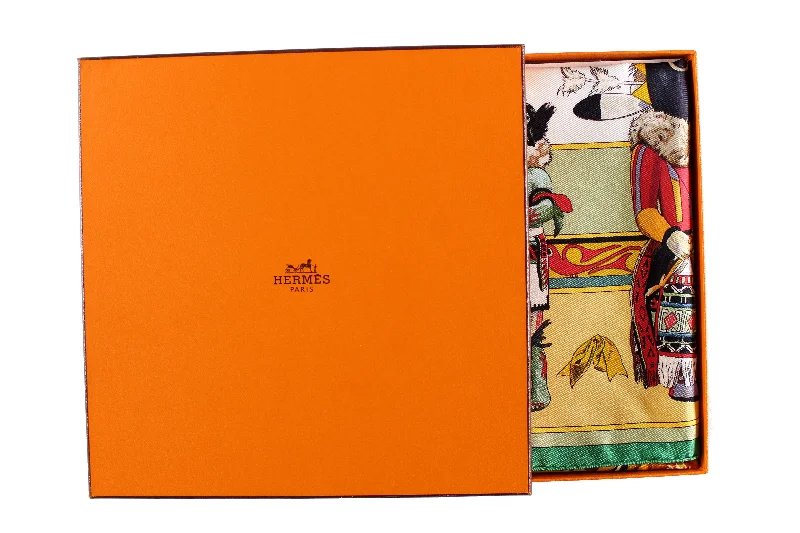 HERMÈS scarf “Kachinas” by Kermit Oliver