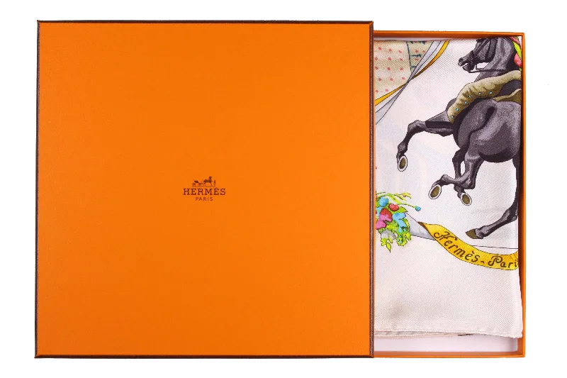 HERMÈS scarf “Plaza de Toros” by Hubert de Watrigant