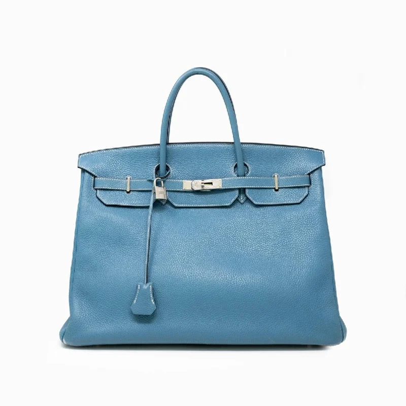 Hermes Togo Blue Jean Birkin 40